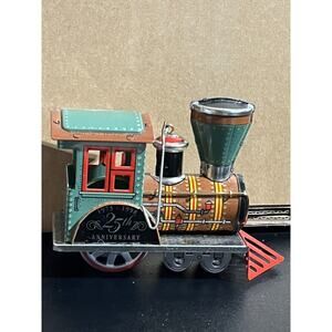Hallmark 1998 Keepsake Ornament Tin Locomotive 25th Anniversary Train